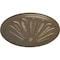 Ekena Millwork Brontes Ceiling Medallion (Fits Canopies up to 3 5/8"), Hnd-Painted Warm Silver, 25 1/2"OD x 5 1/2"P CM25BRWSS - alternate 3